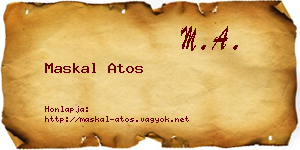 Maskal Atos névjegykártya